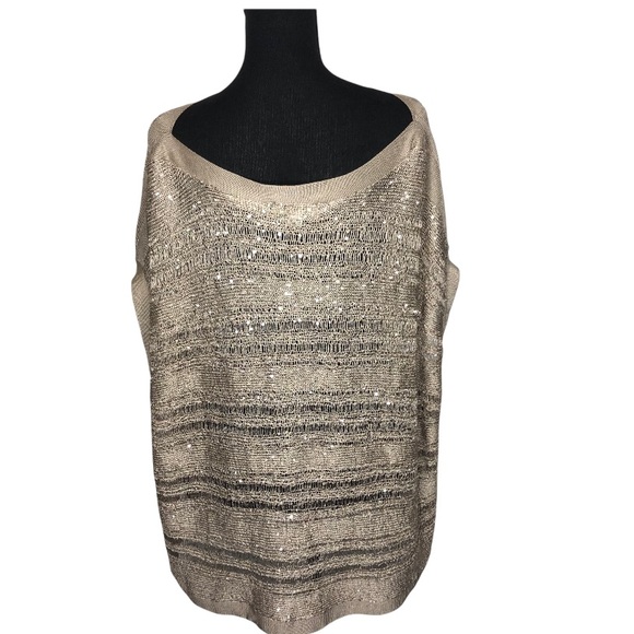 Forever 21 sheer sleeveless sequence tunic top - Picture 5 of 5